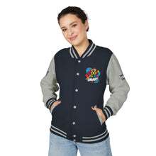 Load image into Gallery viewer, Cool to Be SMart Unisex Heavyweight Letterman Jacket