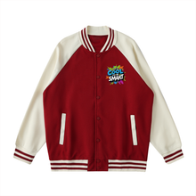 Load image into Gallery viewer, Cool to be SMART Two Tone Raglan Sleeve Varsity Jacket
