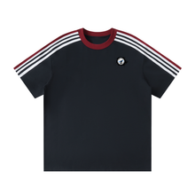 Load image into Gallery viewer, Splash F.L.O.W. Unisex Colorblock Striped T-Shirt