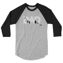 Load image into Gallery viewer, girl dad 3/4 sleeve raglan shirt