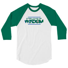 Load image into Gallery viewer, Sporty F.L.O.W. green 3/4 sleeve raglan shirt