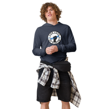 Load image into Gallery viewer, FLOW SWAG Hooded (blue) long-sleeve tee