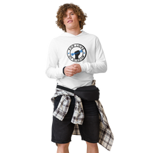 Load image into Gallery viewer, FLOW SWAG Hooded (blue) long-sleeve tee