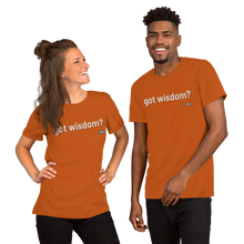 Load image into Gallery viewer, got wisdom? Unisex t-shirt