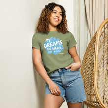 Load image into Gallery viewer, Dreams Over Fears Women’s high-waisted t-shirt