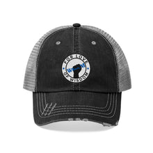 Load image into Gallery viewer, F.L.O.W. Blue Logo Unisex Trucker Hat blue