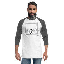 Load image into Gallery viewer, Think Outside the Box 3/4 sleeve raglan shirt