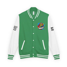 Load image into Gallery viewer, Cool to Be SMart Unisex Heavyweight Letterman Jacket
