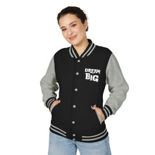 Load image into Gallery viewer, Dream Big Unisex Heavyweight Letterman Jacket
