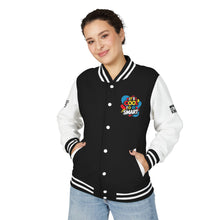 Load image into Gallery viewer, Cool to Be SMart Unisex Heavyweight Letterman Jacket
