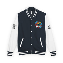 Load image into Gallery viewer, Cool to Be SMart Unisex Heavyweight Letterman Jacket
