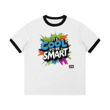 Load image into Gallery viewer, Cool To Be SMART Contrast Edge Ribbed Crewneck T-Shirt
