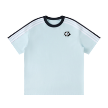 Load image into Gallery viewer, Splash F.L.O.W. Unisex Colorblock Striped T-Shirt
