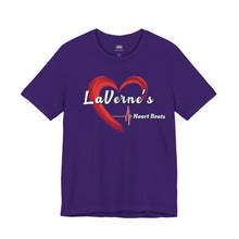 Load image into Gallery viewer, LaVerne Heart Beats Unisex Jersey Short Sleeve Tee

