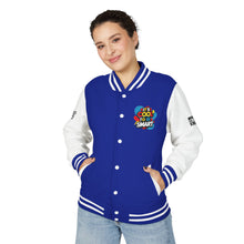 Load image into Gallery viewer, Cool to Be SMart Unisex Heavyweight Letterman Jacket
