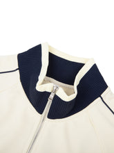 Load image into Gallery viewer, JUST FLOW Color Block Raglan Sleeve Zip Track Jacket
