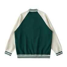 Load image into Gallery viewer, Cool to be SMART Two Tone Raglan Sleeve Varsity Jacket
