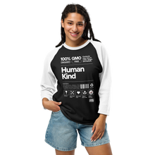 Load image into Gallery viewer, Human KIND ... 3/4 sleeve raglan shirt
