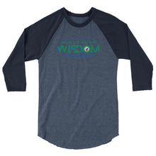 Load image into Gallery viewer, Sporty F.L.O.W. green 3/4 sleeve raglan shirt
