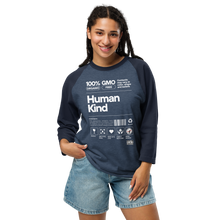 Load image into Gallery viewer, Human KIND ... 3/4 sleeve raglan shirt
