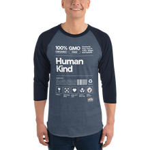 Load image into Gallery viewer, Human KIND ... 3/4 sleeve raglan shirt
