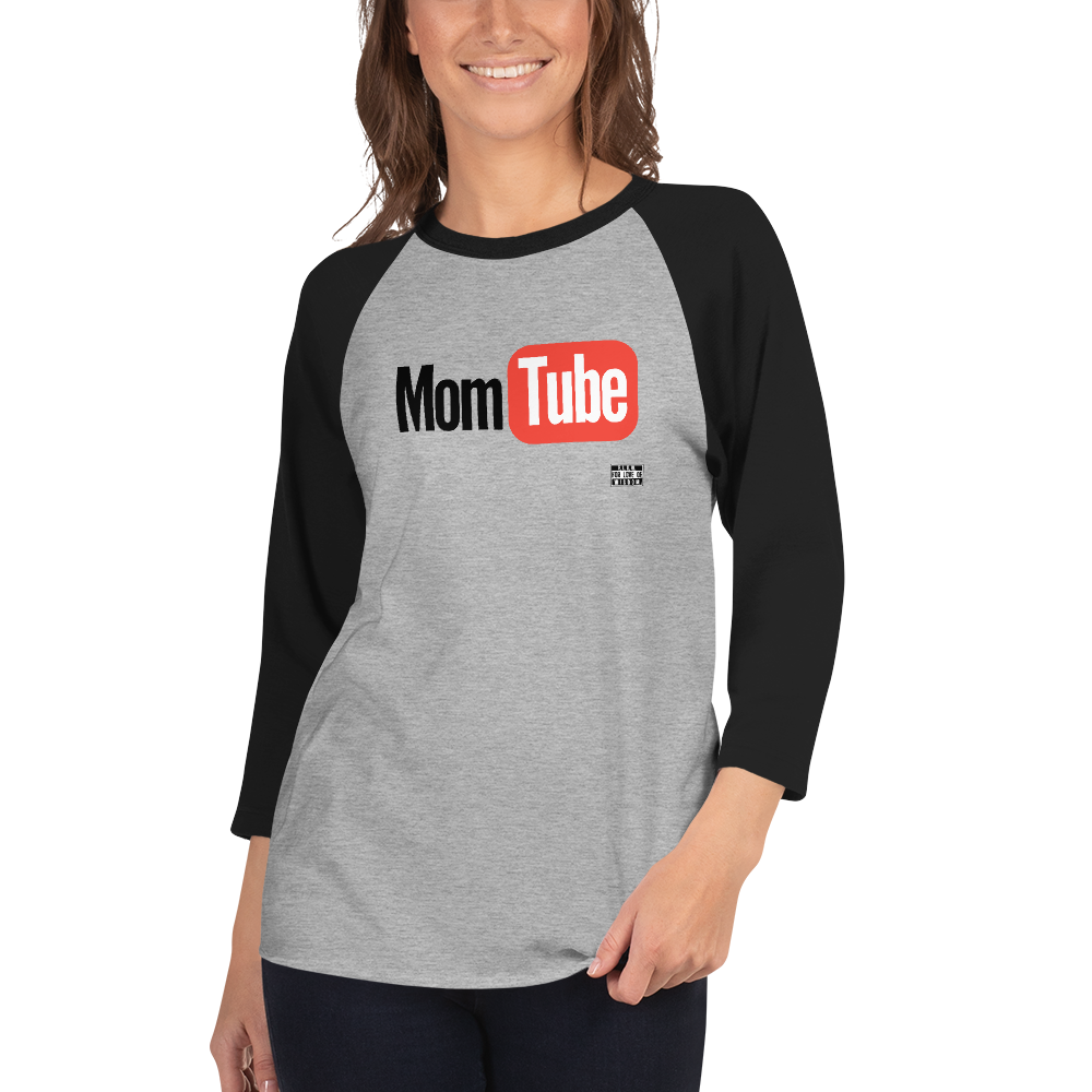 MomTube 3/4 sleeve raglan shirt