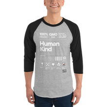 Load image into Gallery viewer, Human KIND ... 3/4 sleeve raglan shirt
