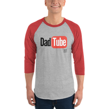 Load image into Gallery viewer, DadTube 3/4 sleeve raglan shirt
