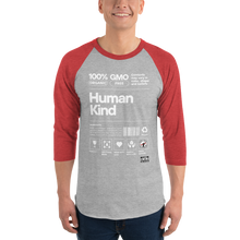 Load image into Gallery viewer, Human KIND ... 3/4 sleeve raglan shirt
