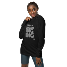 Load image into Gallery viewer, DREAM BIG Hooded long-sleeve tee
