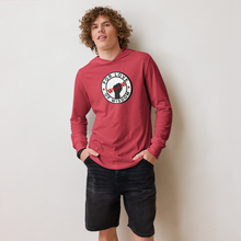 Load image into Gallery viewer, FLOW SWAG (red) Hooded long-sleeve tee
