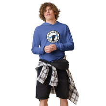 Load image into Gallery viewer, FLOW SWAG Hooded (blue) long-sleeve tee
