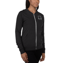 Load image into Gallery viewer, Think Outside the BOX Unisex zip hoodie
