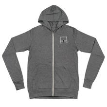 Load image into Gallery viewer, Think Outside the BOX Unisex zip hoodie
