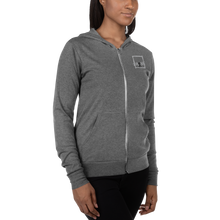 Load image into Gallery viewer, Think Outside the BOX Unisex zip hoodie
