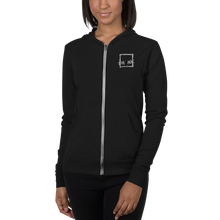 Load image into Gallery viewer, Think Outside the BOX Unisex zip hoodie
