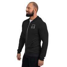 Load image into Gallery viewer, Think Outside the BOX Unisex zip hoodie
