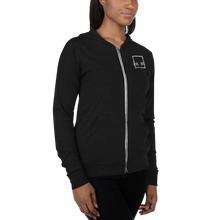 Load image into Gallery viewer, Think Outside the BOX Unisex zip hoodie
