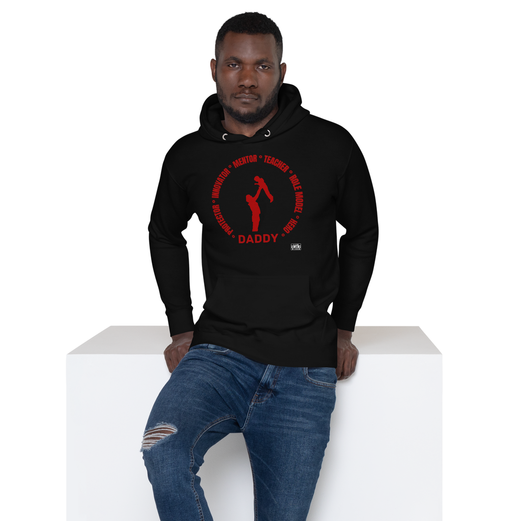 Daddy is...Unisex Hoodie (red)