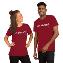 Load image into Gallery viewer, got wisdom? Unisex t-shirt
