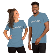 Load image into Gallery viewer, got wisdom? Unisex t-shirt
