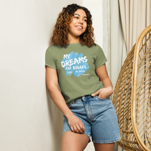 Load image into Gallery viewer, Dreams Over Fears Women’s high-waisted t-shirt
