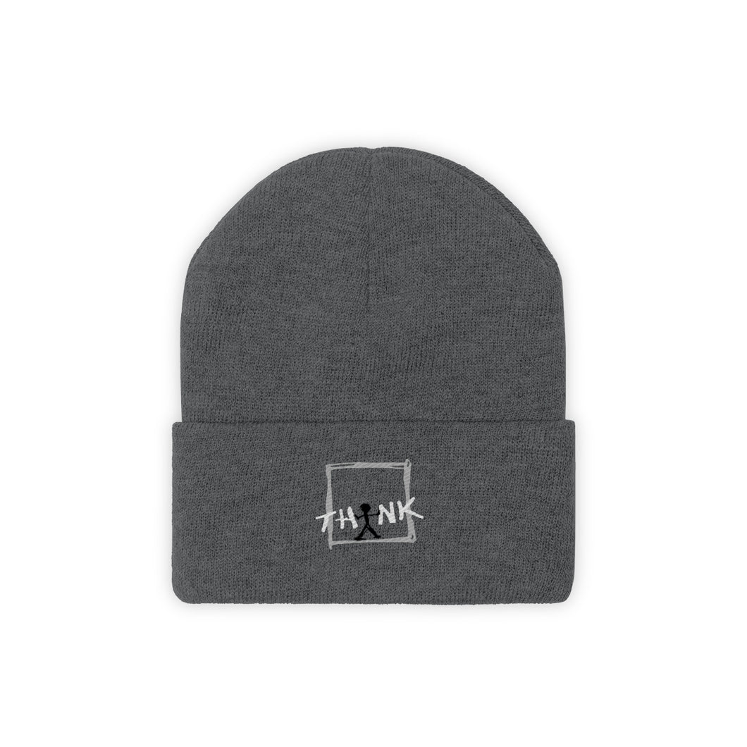 Think Outside Of The BOX Knit Beanie