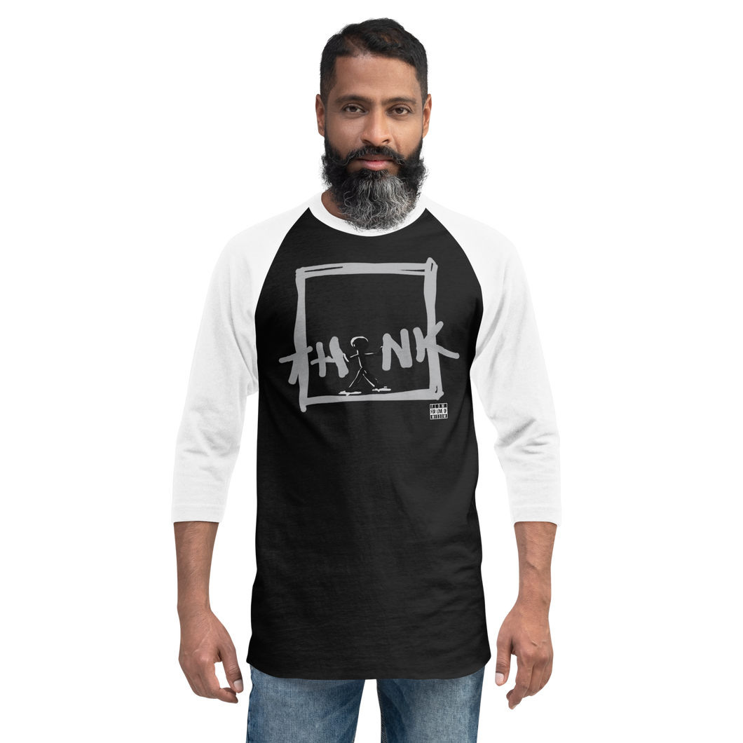 Think Outside the Box 3/4 sleeve raglan shirt