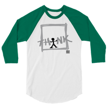 Load image into Gallery viewer, Think Outside the Box 3/4 sleeve raglan shirt
