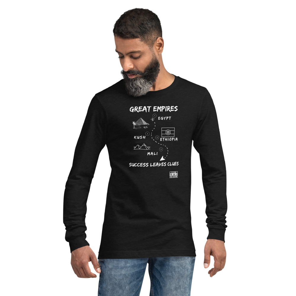 SUCCESS LEAVES CLUES Unisex Long Sleeve Tee